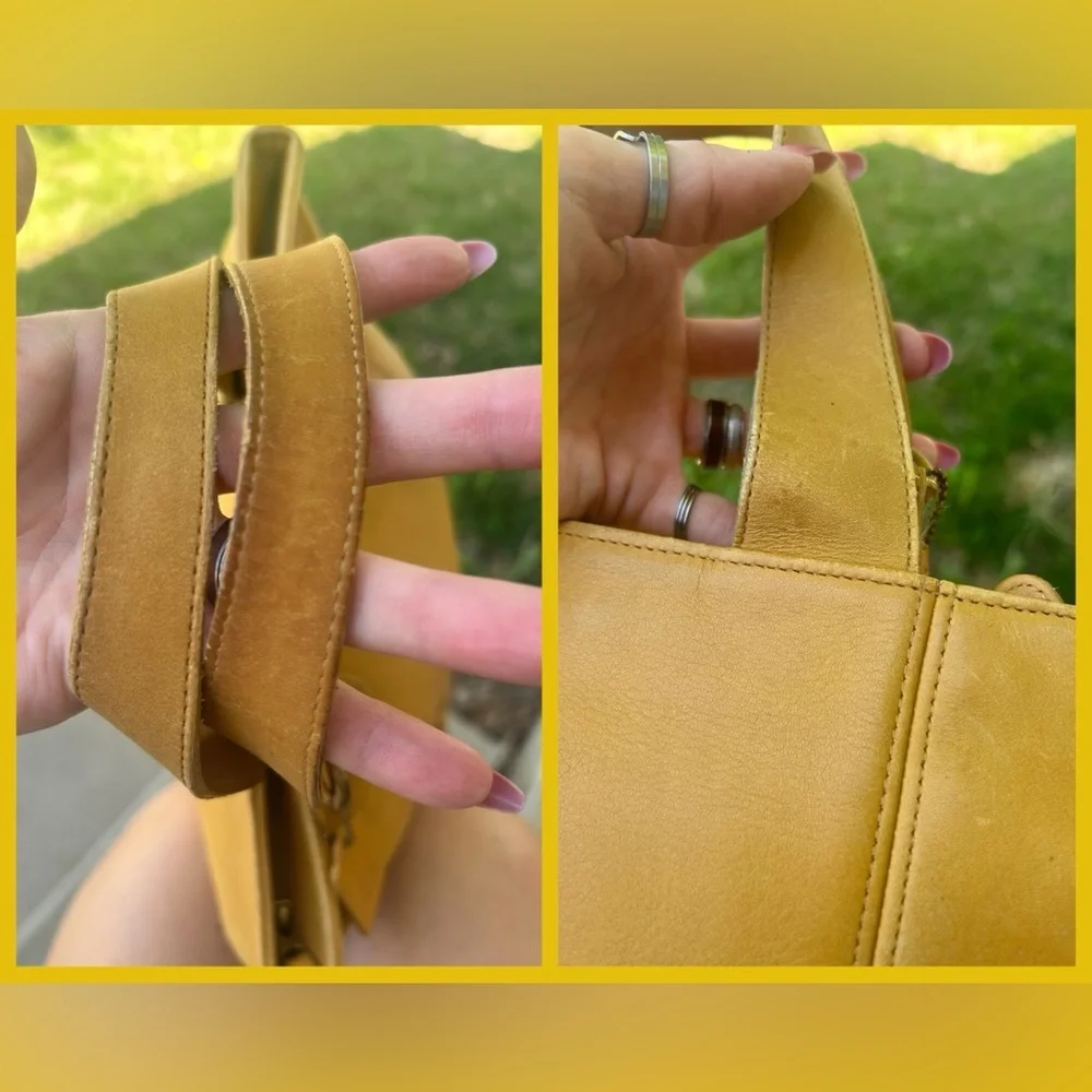 1994 True Vintage Coach Waverly Yellow Tote Bag​ - Picture 13 of 15